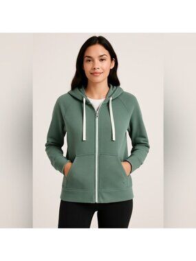 Shambhala Sage Green Zip-Up Hoodie – XS